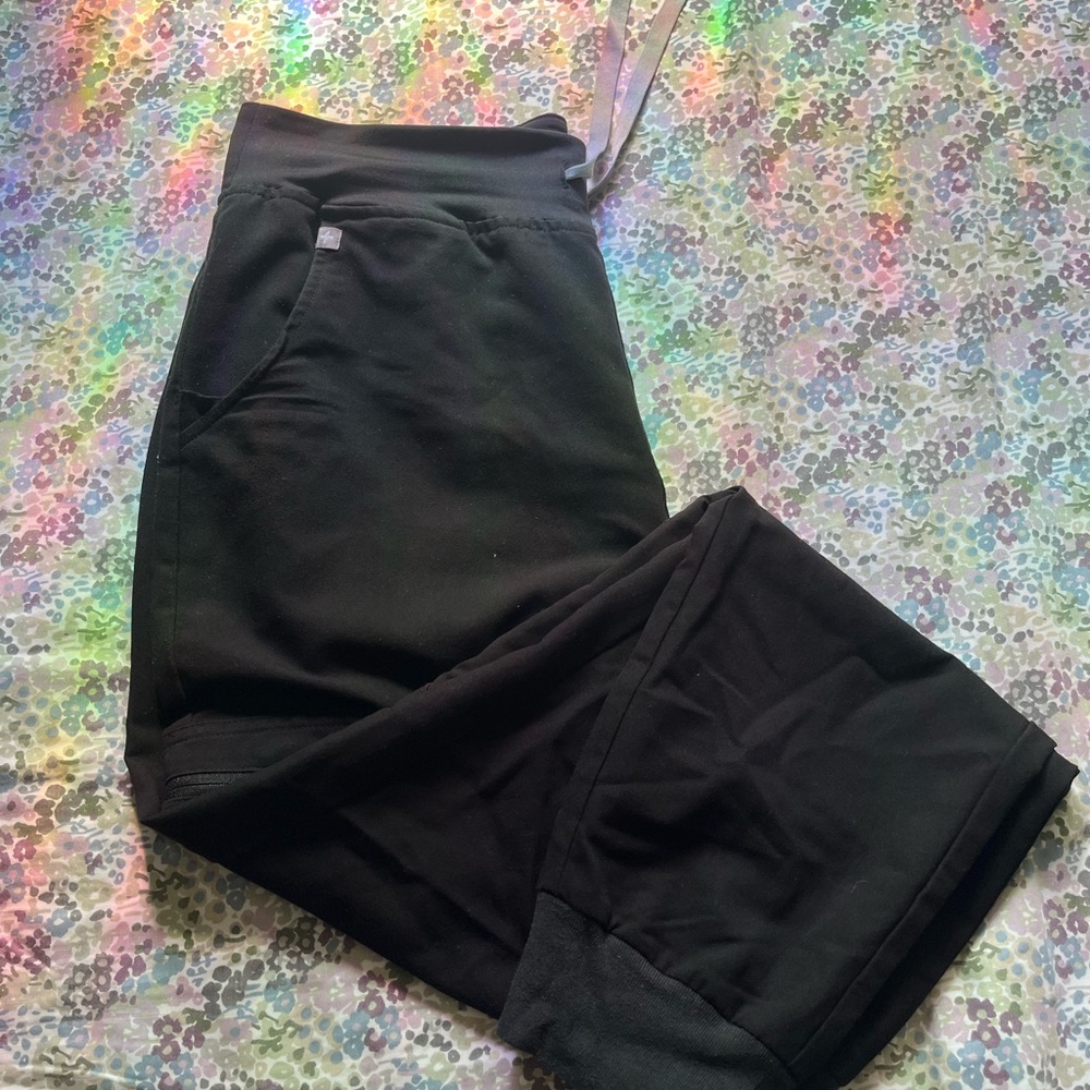 Figs Black Joggers